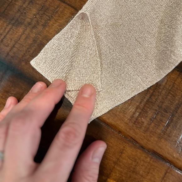 NWT Mango sparkly pink champagne sweater - Picture 2 of 6